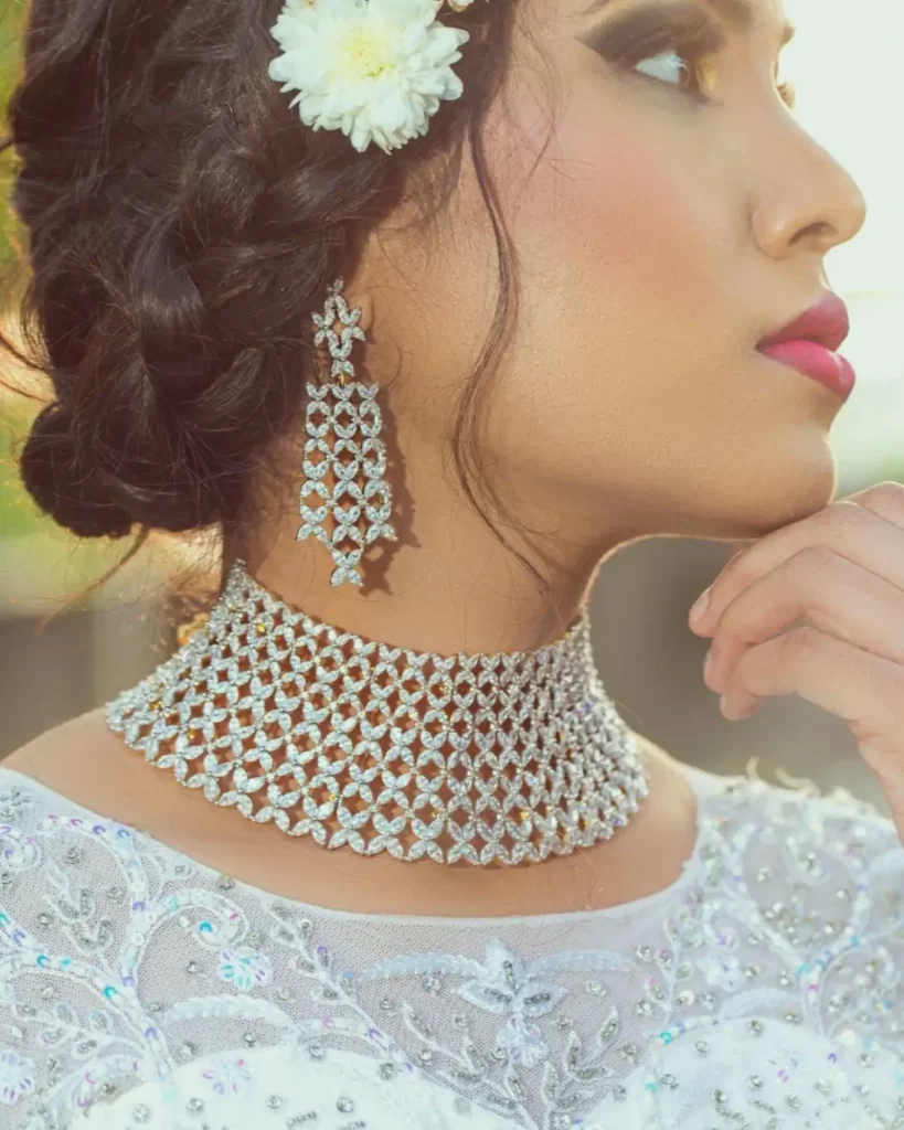 Glowing Diamond Wearing Bride