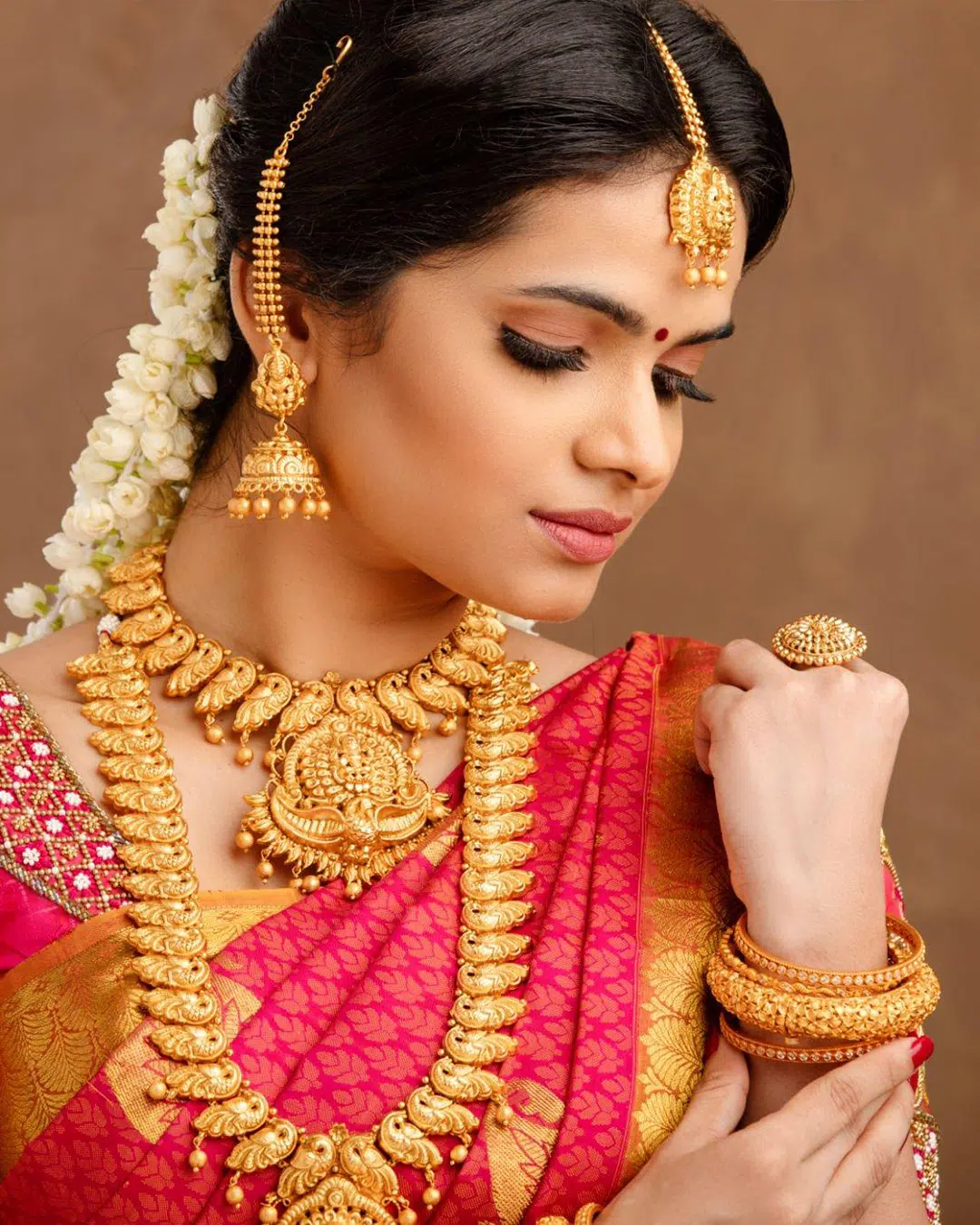 Temple Jewellery Ready Bride