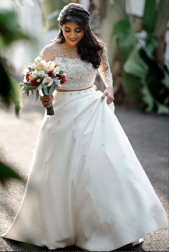 Bride in White gown