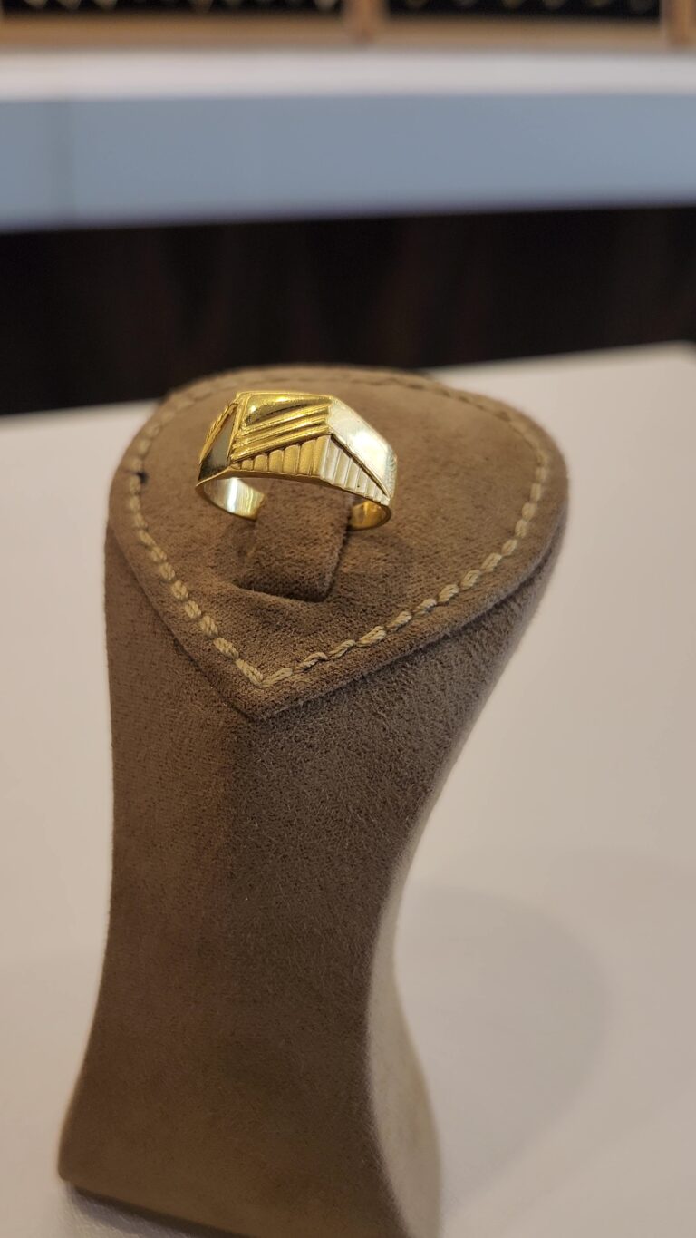 Solid Square Shaped Gold Ring