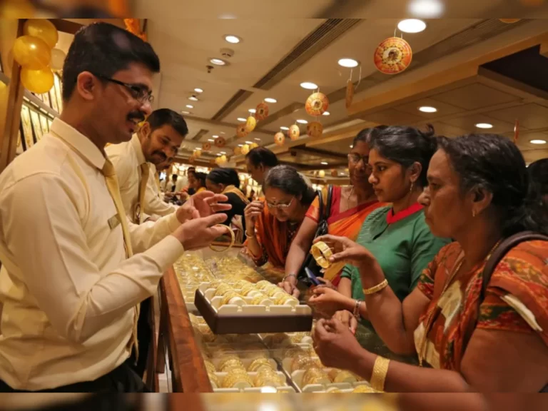 Customers purchasing jewellery at a jewellery store