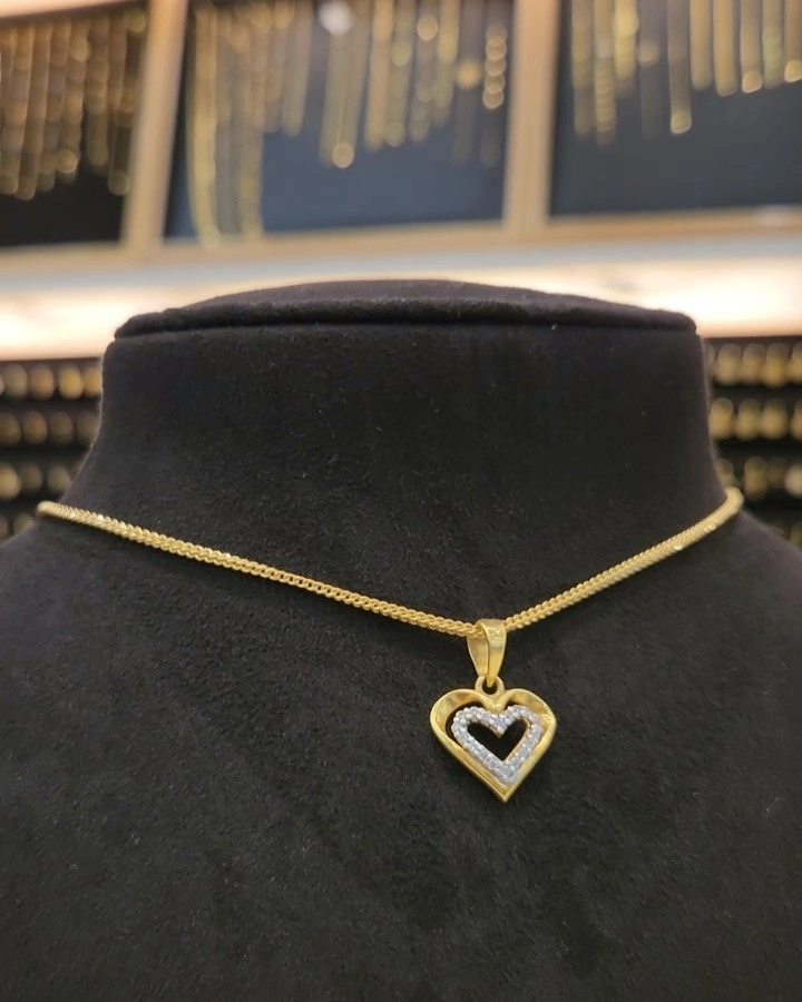 Vintage Golden Heart Pendant