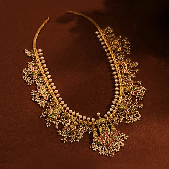 South indian store necklace designs