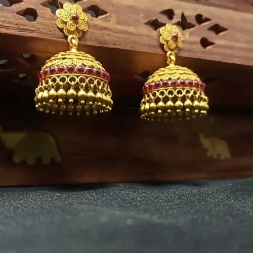 Gold Jumkha By Chungath Jewellery
