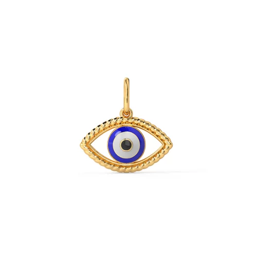 Evil Eye Gold Pendant