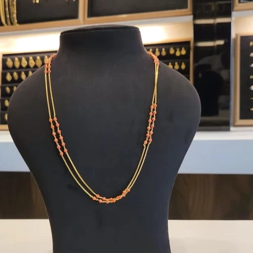 Compelling Gold Coral Necklace