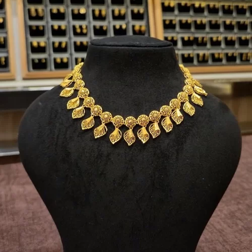Leaf Studed Turkish Designer Necklace