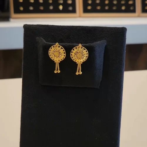 Light Weight Latest Earrings Design Gold Light Weight Daily Wear