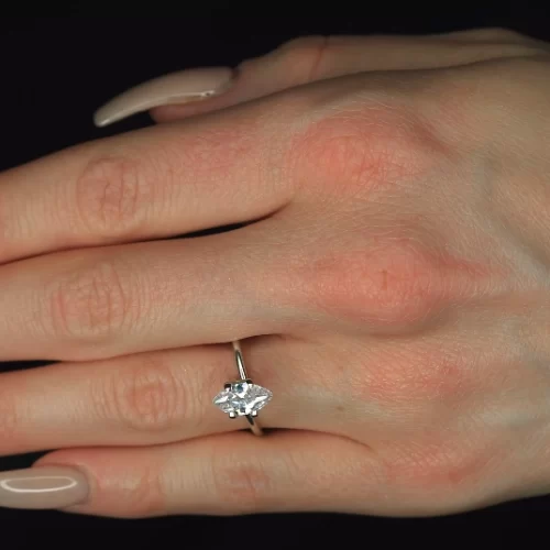 Marquise shape diamond ring