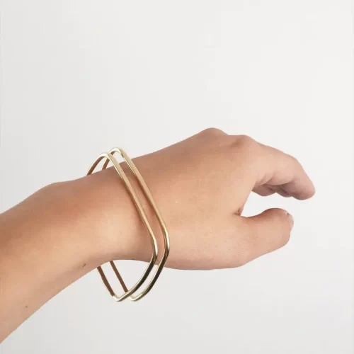 Office Wear Geometric Bangles